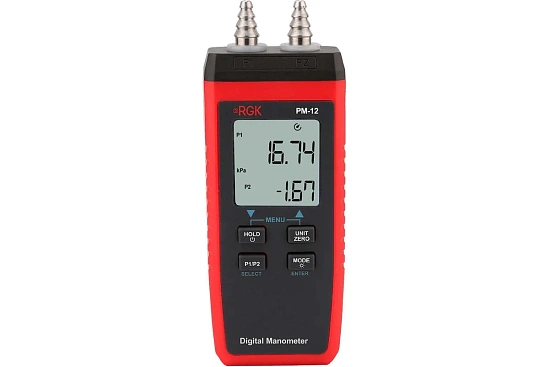 Цифровой манометр RGK PM-12 + поверка